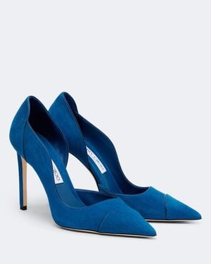 Jimmy Choo Brigitte Suede Court Shoes - Blue
