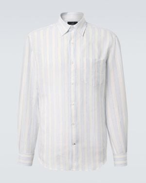 dunhill Striped Linen Shirt - White
