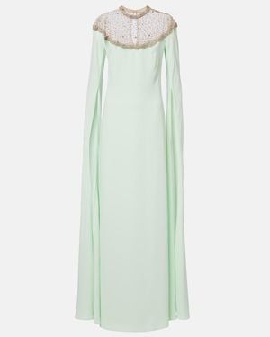 Costarellos Embellished Gown - Green