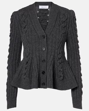 McQueen Cardigan Aus Wolle Und Kaschmir - Schwarz