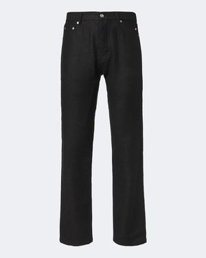 Rick Owens Hose Kurdt Aus Ramie Und Baumwolle - Schwarz