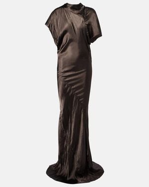 Rick Owens Seb Satin Gown - Black