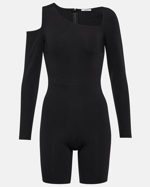 Wolford Warm Up Asymmetric Jumpsuit - Black