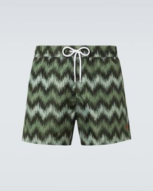 Missoni Zigzag Swim Trunks - Green