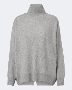 Max Mara Wool Turtleneck Sweater - Gray