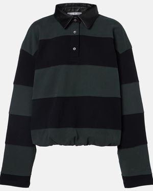 Acne Studios Striped Cotton Sweater - Black