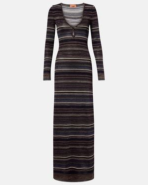 Missoni Striped Maxi Dress - Black