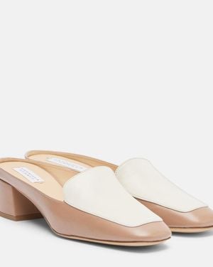 Gabriela Hearst Alena Leather Mules - Natural