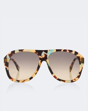 Fendi Aviator-Sonnenbrille Baguette - Braun