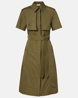 Burberry Cotton Shirt Dress - Green