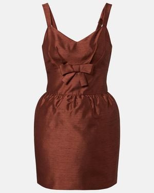 ShuShu/Tong Bow-Detail Minidress - Red
