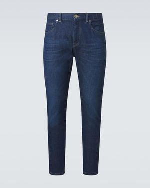 Eleventy Mid-Rise Slim Jeans - Blue