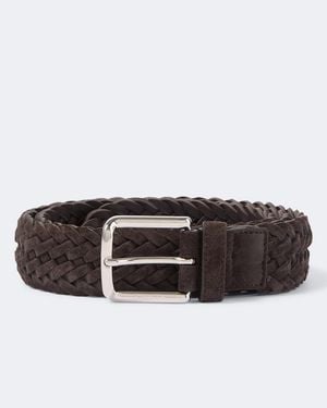 Church's Castoro Braided Suede Belt - Brown