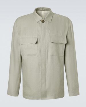 Lardini Linen Jacket - Grey