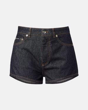 Dolce & Gabbana Shorts De Denim - Azul