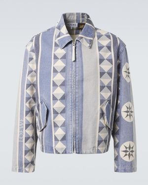 Loewe Paula's Ibiza Printed Denim Blouson - Blue