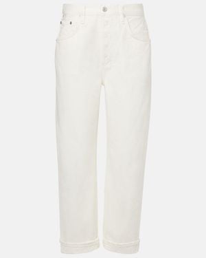 Citizens of Humanity Dahlia Low-Rise Wide-Leg Jeans - White