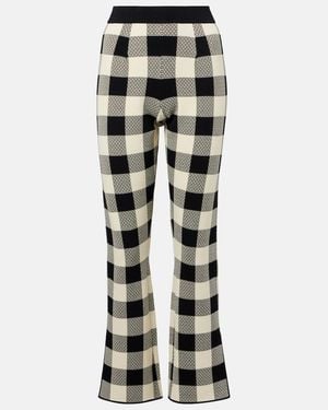 Posse Pippa Checked Flared Pants - Multicolor