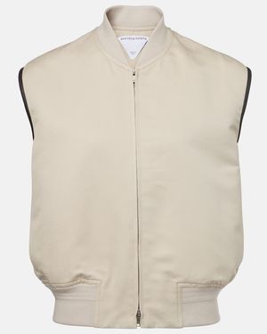 Bottega Veneta Chaleco Con Piel - Neutro