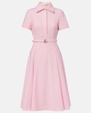 Emilia Wickstead Iwona Belted Shirt Dress - Pink