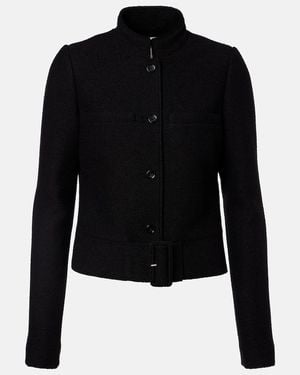 Courreges Giacca Con Cintura - Nero