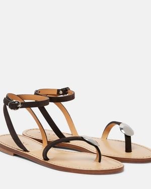 Amanu Senegal Leather Sandals - Brown