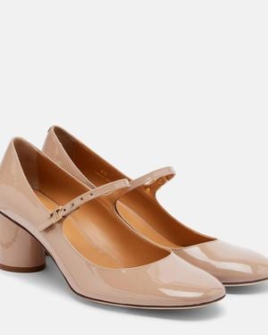 Tod's Mary-Jane-Pumps Aus Lackleder - Braun