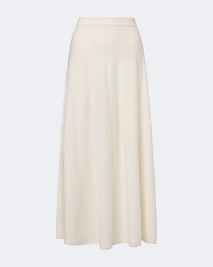 arch4 Helma Cashmere Midi Skirt - White