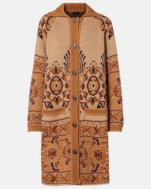 Etro Cardigan Aus Einem Wollgemisch - Braun