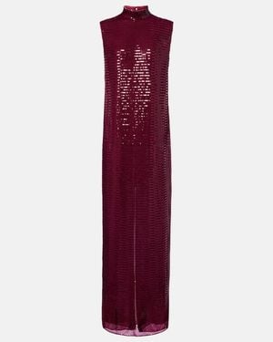 ‎Taller Marmo Miami Sequined Gown - Purple