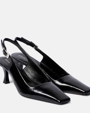 Proenza Schouler 65 Leather Slingback Court Shoes - Black