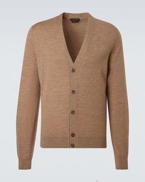 Tom Ford Cardigan Aus Wolle - Braun