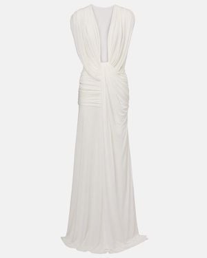 Christopher Esber Ripple Draped Gown - White