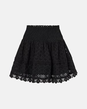 Poupette Falda Envolvente Galia De Algodon - Negro