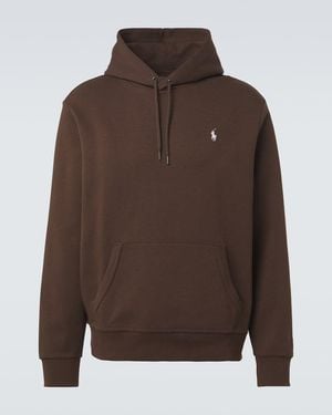 Polo Ralph Lauren Cotton-Blend Jersey Hoodie - Brown