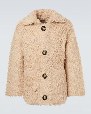 Acne Studios Cardigan Aus Einem Alpakawollgemisch - Natur