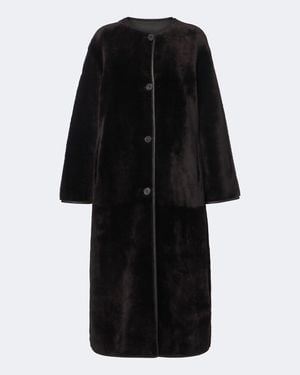 Arma Rilana Reversible Shearling Coat - Black