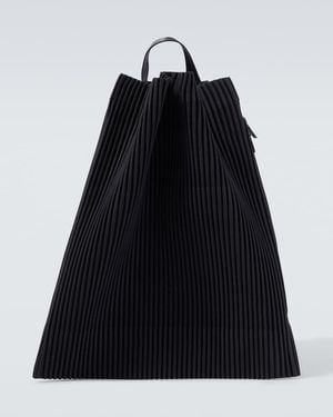 Homme Plissé Issey Miyake Drawstring Pleats Shoulder Bag - Black