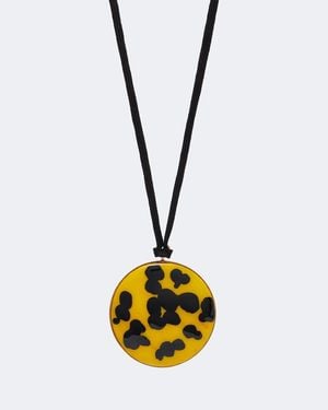 Dries Van Noten Embellished Pendant Necklace - Metallic
