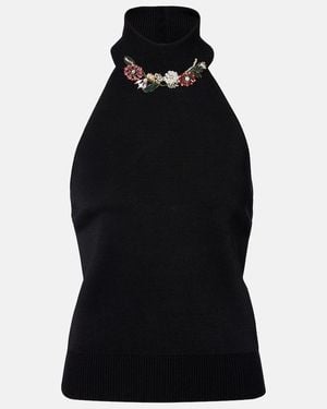 Givenchy Embellished Halterneck Top - Black