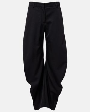 Acne Studios Houndstooth Wool Suit Pants - Blue