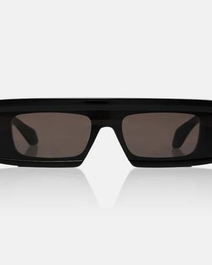 Alaïa Logo Flat-Top Sunglasses - Black