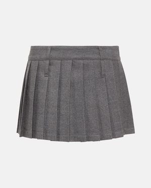Frankie Shop Blake Pleated Miniskirt - Gray