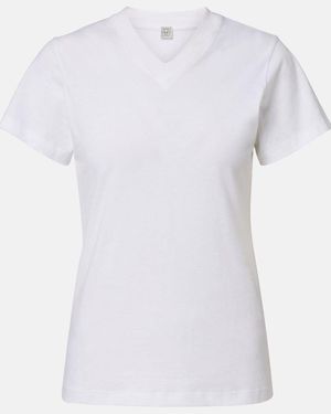TOTEME Cotton Jersey T-Shirt - White