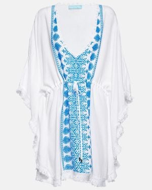 Melissa Odabash Isabelle Embroidered Minidress - Blue