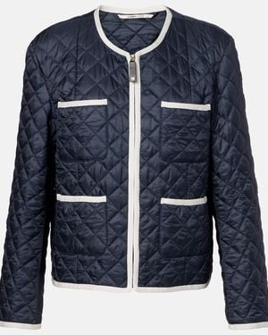 Max Mara Celeste Quilted Jacket - Blue