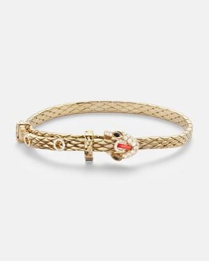 Yvonne Léon Armband Python Mini Aus 9Kt Gelbgold Mit Diamanten Und Emaille - Mettallic