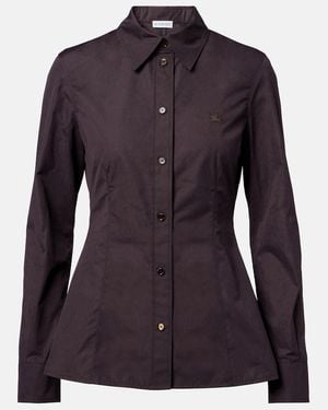 Burberry Hemd Eliza Aus Baumwollpopeline - Lila