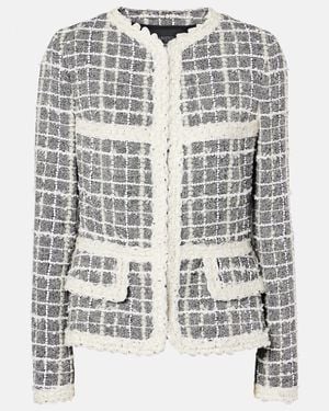 Giambattista Valli Wool-Blend Boucle Jacket - Metallic