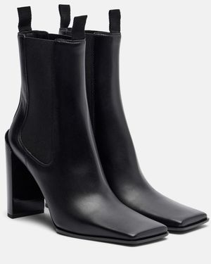 Alaïa Chelsea Boots 90 Aus Leder - Schwarz